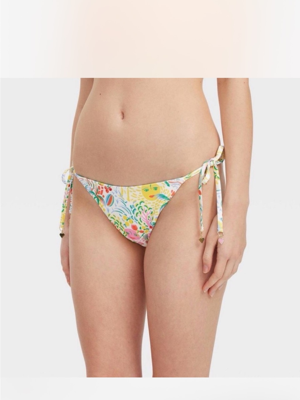 Roller Rabbit x Target Tie-Side Bikini Bottoms - L